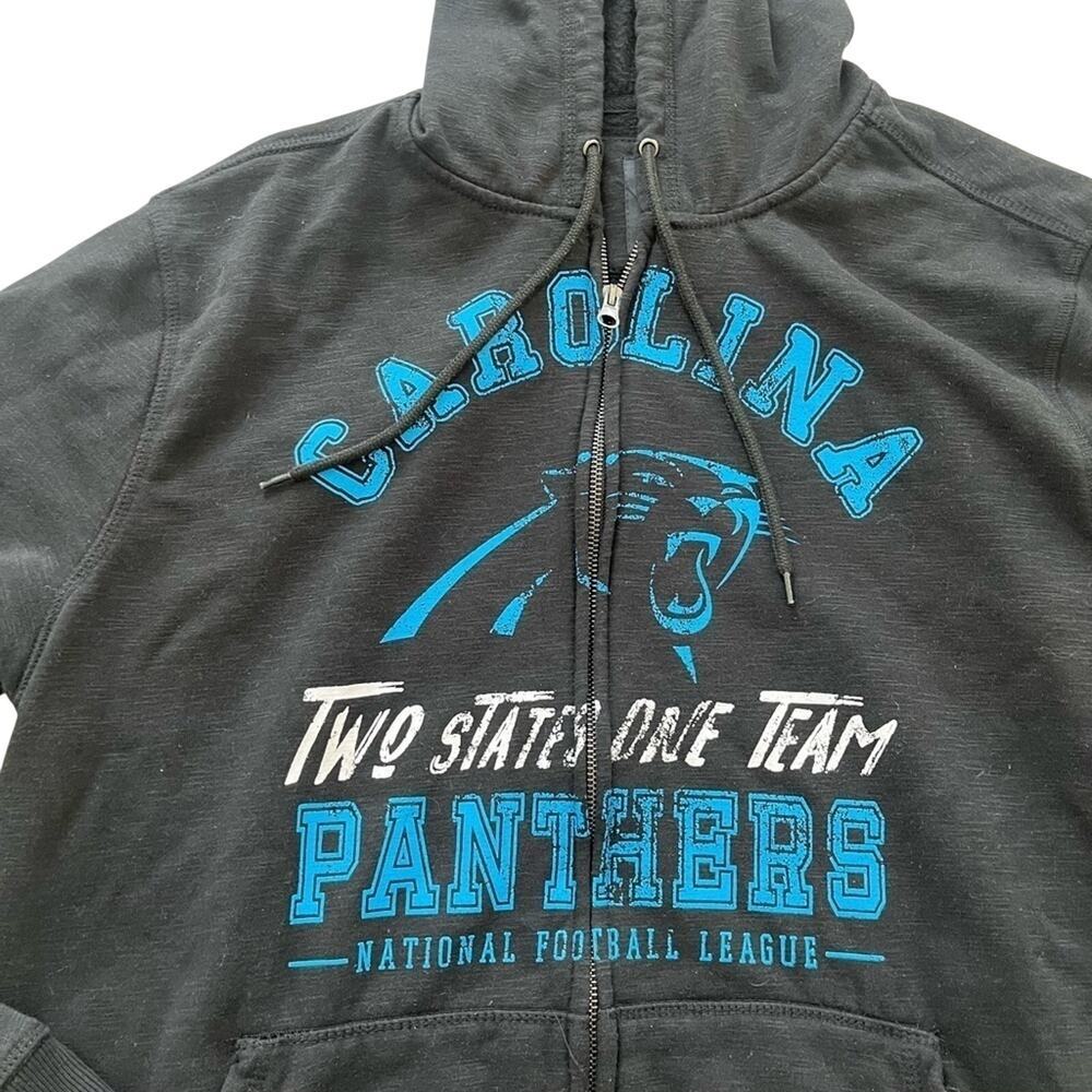 NFL x Darius Rucker Carolina Panthers Slub Full Zip Hoodie Black XL - Picture 3 of 7